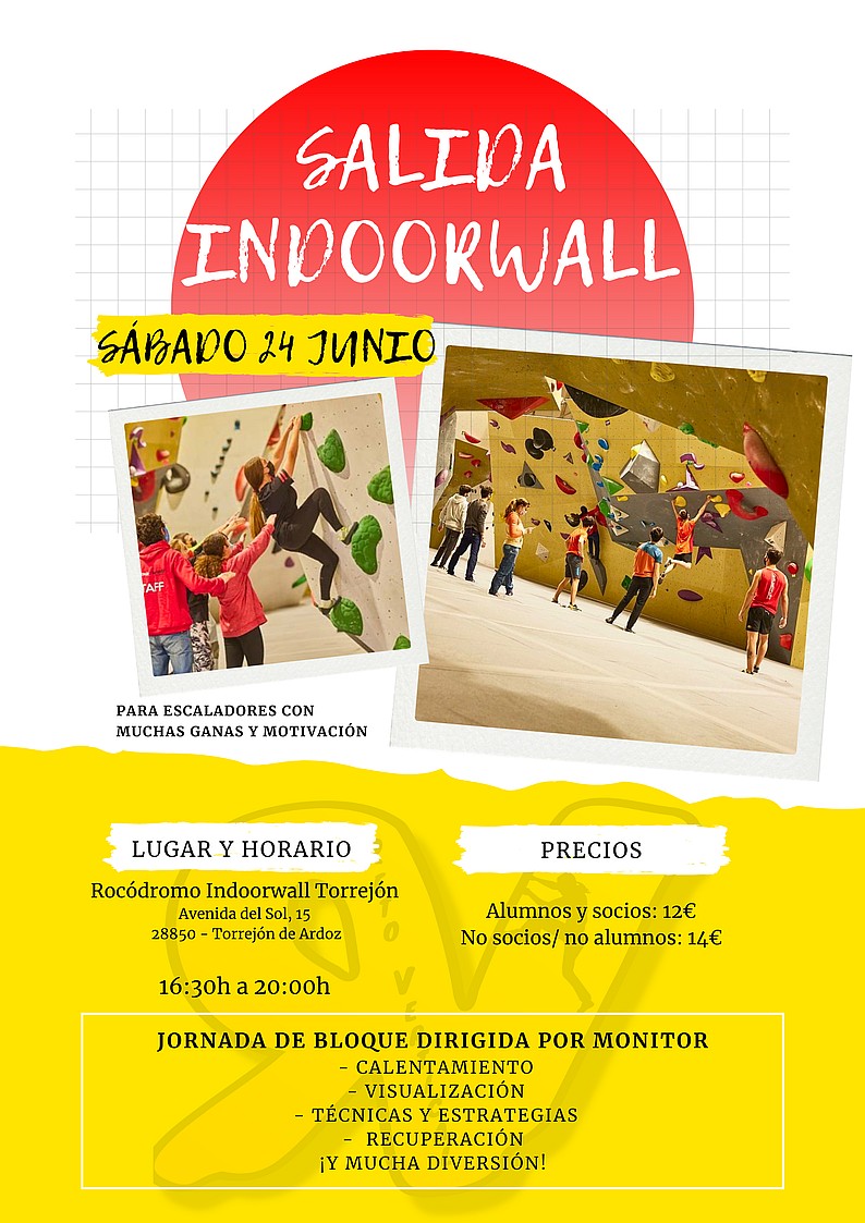 23 Junio 2023: Salida bloque indoor a IndoorWall Torrejón